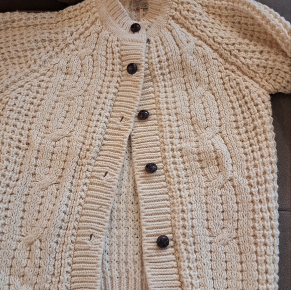 Cozy Cream Cable Knit Cardigan - Picture 7 of 8